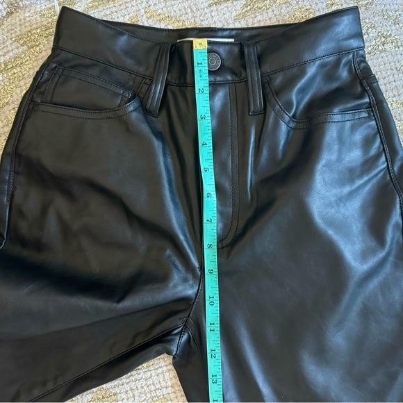 The Perfect Vintage Straight Jean: Faux Leather Edition - Picture 5 of 5